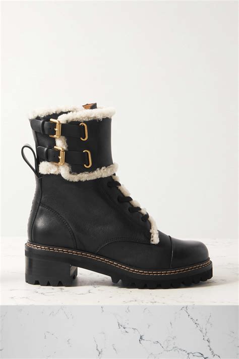 see by chloe shearling boots.